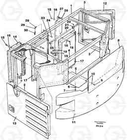 34029 Frame rear EW130 ?KERMAN ?KERMAN EW130 SER NO - 447, Volvo Construction Equipment