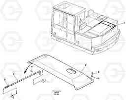 27155 Engine hatch, Rh EW130 ?KERMAN ?KERMAN EW130 SER NO - 447, Volvo Construction Equipment