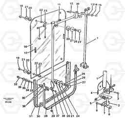 19883 Front window EW130 ?KERMAN ?KERMAN EW130 SER NO - 447, Volvo Construction Equipment