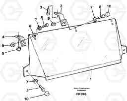 35816 Sun visor, Outer EW130 ?KERMAN ?KERMAN EW130 SER NO - 447, Volvo Construction Equipment