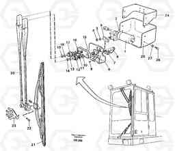 11945 Windscreen wiper, upper EW130 ?KERMAN ?KERMAN EW130 SER NO - 447, Volvo Construction Equipment