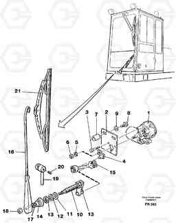 11947 Windscreen wiper, lower EW130 ?KERMAN ?KERMAN EW130 SER NO - 447, Volvo Construction Equipment