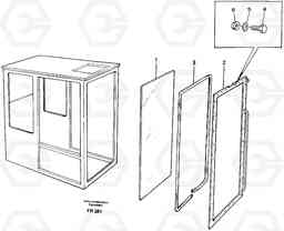 34032 Entire windscreen EW130 ?KERMAN ?KERMAN EW130 SER NO - 447, Volvo Construction Equipment