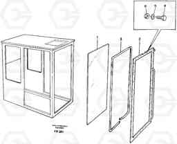 34032 Entire windscreen EW130 ?KERMAN ?KERMAN EW130 SER NO - 447, Volvo Construction Equipment