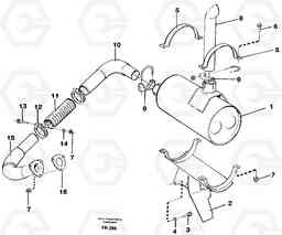 26213 Exhaust system EW130 ?KERMAN ?KERMAN EW130 SER NO - 447, Volvo Construction Equipment
