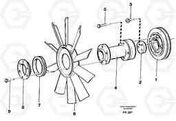 29105 Fan and installation components EW130 ?KERMAN ?KERMAN EW130 SER NO - 447, Volvo Construction Equipment