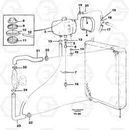 81610 Expansion tank with fitting parts EW130 ?KERMAN ?KERMAN EW130 SER NO - 447, Volvo Construction Equipment