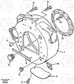 26210 Flywheel housing EW130 ?KERMAN ?KERMAN EW130 SER NO - 447, Volvo Construction Equipment
