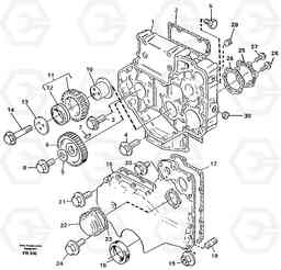 81809 Timing gear casing EW130 ?KERMAN ?KERMAN EW130 SER NO - 447, Volvo Construction Equipment