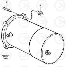 26722 Starter motor, mounting EW130 ?KERMAN ?KERMAN EW130 SER NO - 447, Volvo Construction Equipment