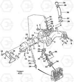 26848 Turbocharger with exhaustmanifold EW130 ?KERMAN ?KERMAN EW130 SER NO - 447, Volvo Construction Equipment