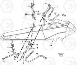 28347 Hammer equipment, dipper arm 1.90m/2.40m EW130 ?KERMAN ?KERMAN EW130 SER NO - 447, Volvo Construction Equipment