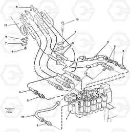 36077 Hydraulic system, boom EW130 ?KERMAN ?KERMAN EW130 SER NO - 447, Volvo Construction Equipment