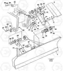 31325 Dozer blade, front 2.5m/2.6m incl. connections EW130 ?KERMAN ?KERMAN EW130 SER NO - 447, Volvo Construction Equipment