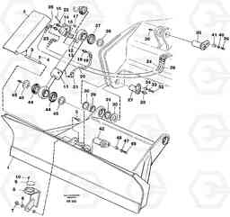 31327 Dozer blade,rear 2.5m/2.6m EW130 ?KERMAN ?KERMAN EW130 SER NO - 447, Volvo Construction Equipment