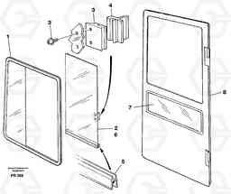 27158 Sliding window EW130 ?KERMAN ?KERMAN EW130 SER NO - 447, Volvo Construction Equipment