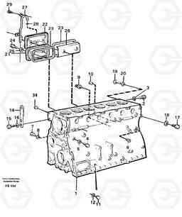 51571 Cylinder block EC420 ?KERMAN ?KERMAN EC420 SER NO - 1550, Volvo Construction Equipment