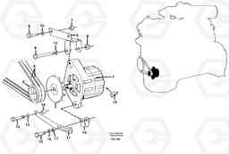 50648 Alternator with assembling details EC420 ?KERMAN ?KERMAN EC420 SER NO - 1550, Volvo Construction Equipment