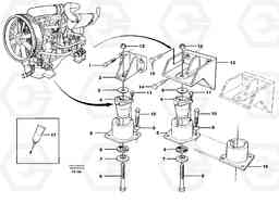 50651 Engine mount EC420 ?KERMAN ?KERMAN EC420 SER NO - 1550, Volvo Construction Equipment