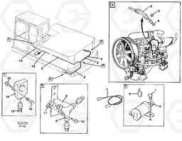 50667 Engine heater, Calix EC420 ?KERMAN ?KERMAN EC420 SER NO - 1550, Volvo Construction Equipment