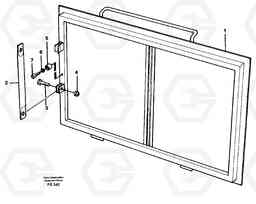 51585 Roof hatch, front Lh EC420 ?KERMAN ?KERMAN EC420 SER NO - 1550, Volvo Construction Equipment