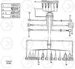 48993 Cable harness, side panel, left EC420 ?KERMAN ?KERMAN EC420 SER NO - 1550, Volvo Construction Equipment