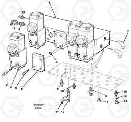 48933 Valve assembly for control with con- nections EC420 ?KERMAN ?KERMAN EC420 SER NO - 1550, Volvo Construction Equipment