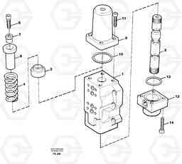 106537 Four-way valve EC420 ?KERMAN ?KERMAN EC420 SER NO - 1550, Volvo Construction Equipment