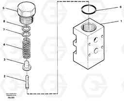 48962 Pressure limiting valves EC420 ?KERMAN ?KERMAN EC420 SER NO - 1550, Volvo Construction Equipment