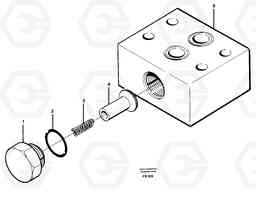 48970 Anticavitation valve EC420 ?KERMAN ?KERMAN EC420 SER NO - 1550, Volvo Construction Equipment