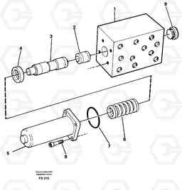 50539 Valve, circuit body and return valve EC420 ?KERMAN ?KERMAN EC420 SER NO - 1550, Volvo Construction Equipment