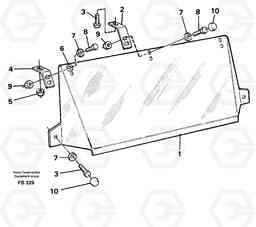 47697 Sun visor, outer EC420 ?KERMAN ?KERMAN EC420 SER NO - 1550, Volvo Construction Equipment