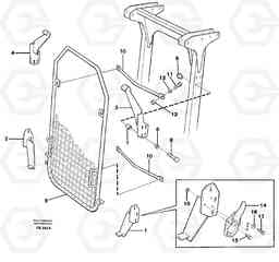 54315 Protection grill coveringthe front windows - on protection over cab EC420 ?KERMAN ?KERMAN EC420 SER NO - 1550, Volvo Construction Equipment