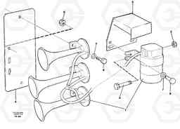 51603 Compressor horn 24v EC420 ?KERMAN ?KERMAN EC420 SER NO - 1550, Volvo Construction Equipment