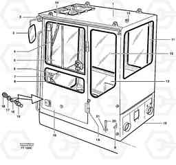 70165 Operator's cab EC340 SER NO 1001-, Volvo Construction Equipment