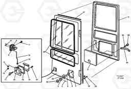 82293 Door, operator's cab EC340 SER NO 1001-, Volvo Construction Equipment