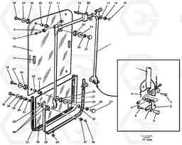 68941 Front window EC340 SER NO 1001-, Volvo Construction Equipment