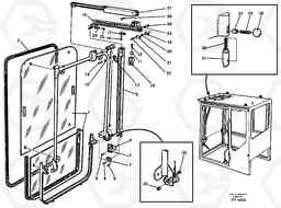 68421 Front window, Lifting device EC340 SER NO 1001-, Volvo Construction Equipment