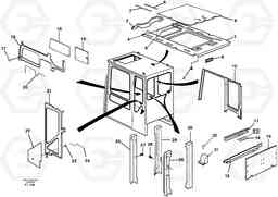 74756 Cabin coating EC340 SER NO 1001-, Volvo Construction Equipment