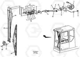 81971 Windscreen wiper, upper EC340 SER NO 1001-, Volvo Construction Equipment