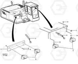 67528 Lighting, front EC340 SER NO 1001-, Volvo Construction Equipment