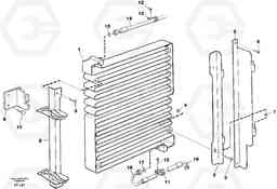 87304 Condensor with fitting parts, cooling agent R134a EC340 SER NO 1001-, Volvo Construction Equipment