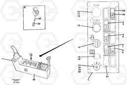 104821 Engine control panel EC340 SER NO 1001-, Volvo Construction Equipment