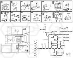 82709 Cable harness, upper section EC340 SER NO 1001-, Volvo Construction Equipment