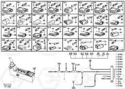 86272 Cable harness, side panel, left EC340 SER NO 1001-, Volvo Construction Equipment