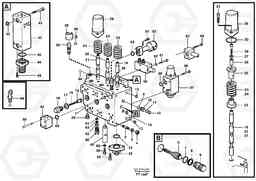 91469 Main valve assembly, dipper arm, track Rh, option EC340 SER NO 1001-, Volvo Construction Equipment