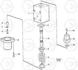 70979 Connection valve dipper arm EC340 SER NO 1001-, Volvo Construction Equipment