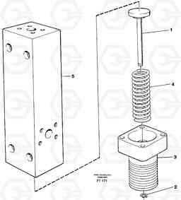 73864 Shunt valve EC340 SER NO 1001-, Volvo Construction Equipment