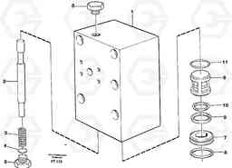 75065 Connection valve Crawler track EC340 SER NO 1001-, Volvo Construction Equipment