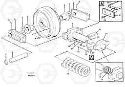 71580 Front idler, spring package EC340 SER NO 1001-, Volvo Construction Equipment